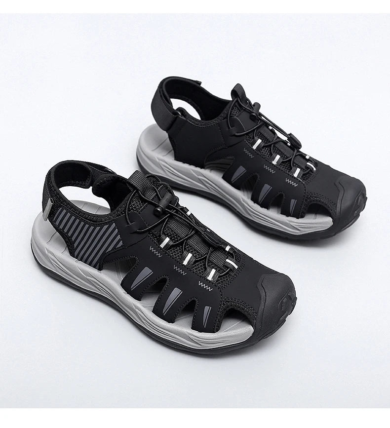 Men's Handmade Breathable Beach Sandals – Lightweight Soft Sole Outdoor Sandals