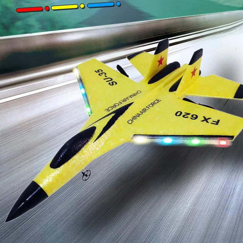 SU35 Scale 2.4G RC Fighter Glider Airplane – EPP Foam Hobby Plane for Kids & Beginners