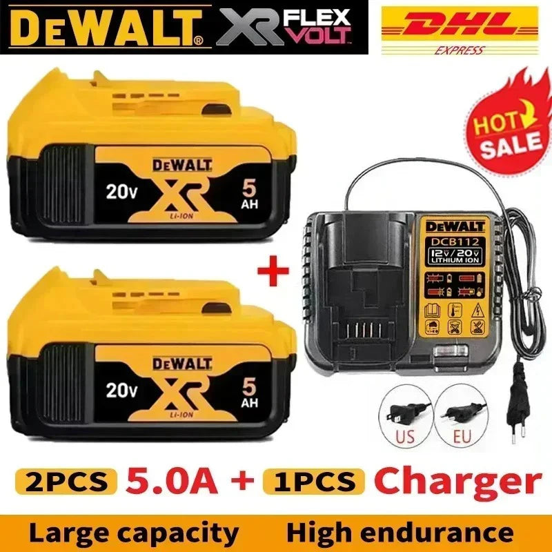 DeWALT 20V/60V MAX FlexVolt Battery – 6Ah & 9Ah Replacement for DCB606 DCB205 DCB206 Power Tools