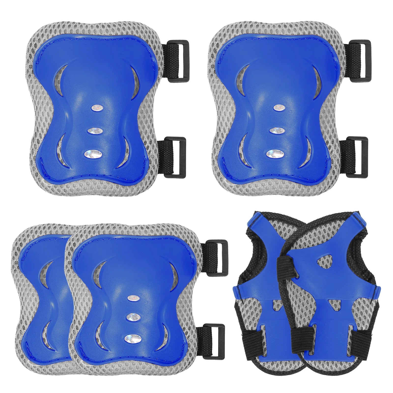 6-Piece Kids Protective Gear Set – Knee Pads, Elbow Pads & Wrist Guards for Bike, Skateboard & Skating