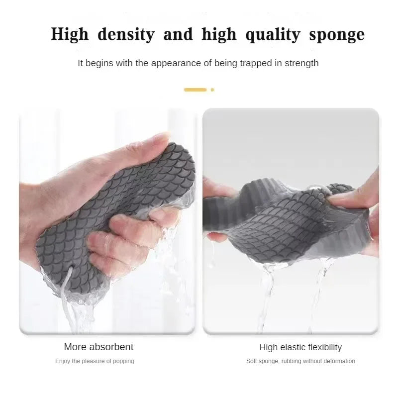 Soft Sponge Body Scrubber for Baby & Adults – Exfoliating Bath Scrub Sponge & Dead Skin Remover