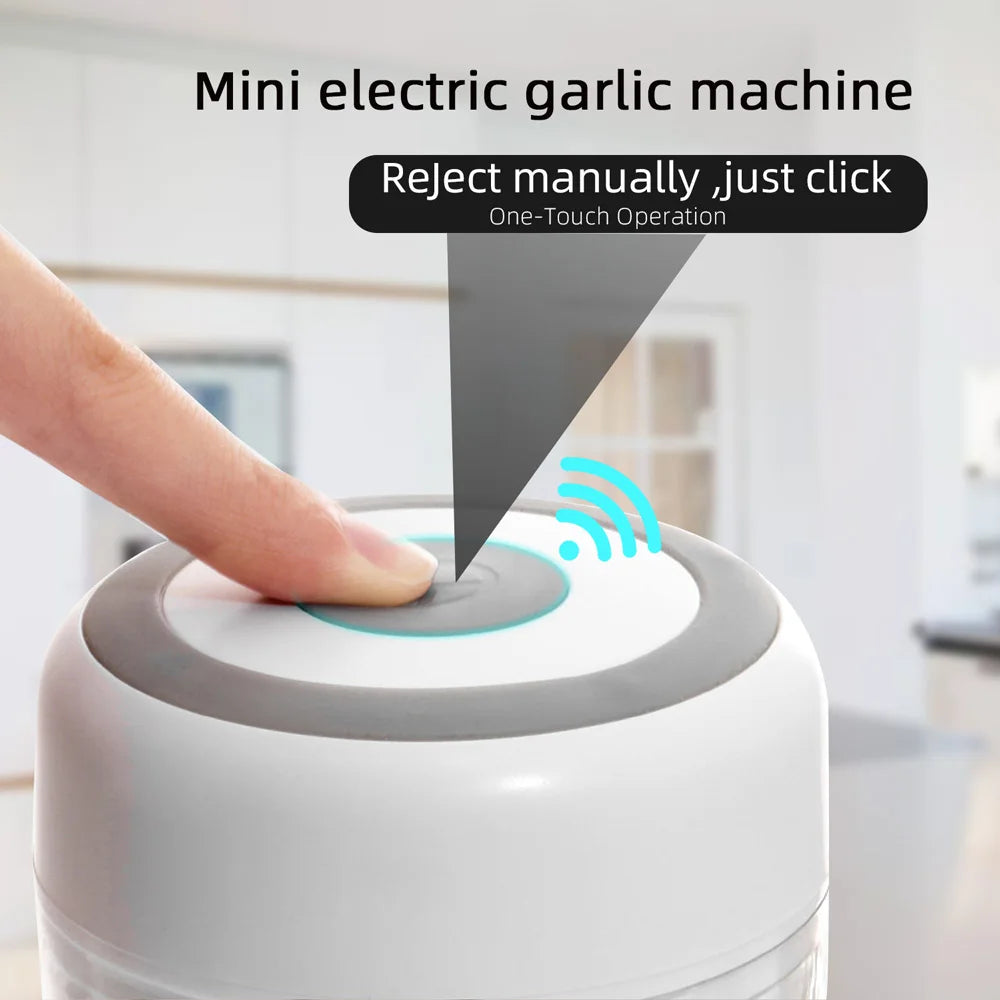 MYVIT USB Electric Mini Food Chopper — 30W Portable Garlic Masher & Vegetable Chopper, 250ml BPA-Free