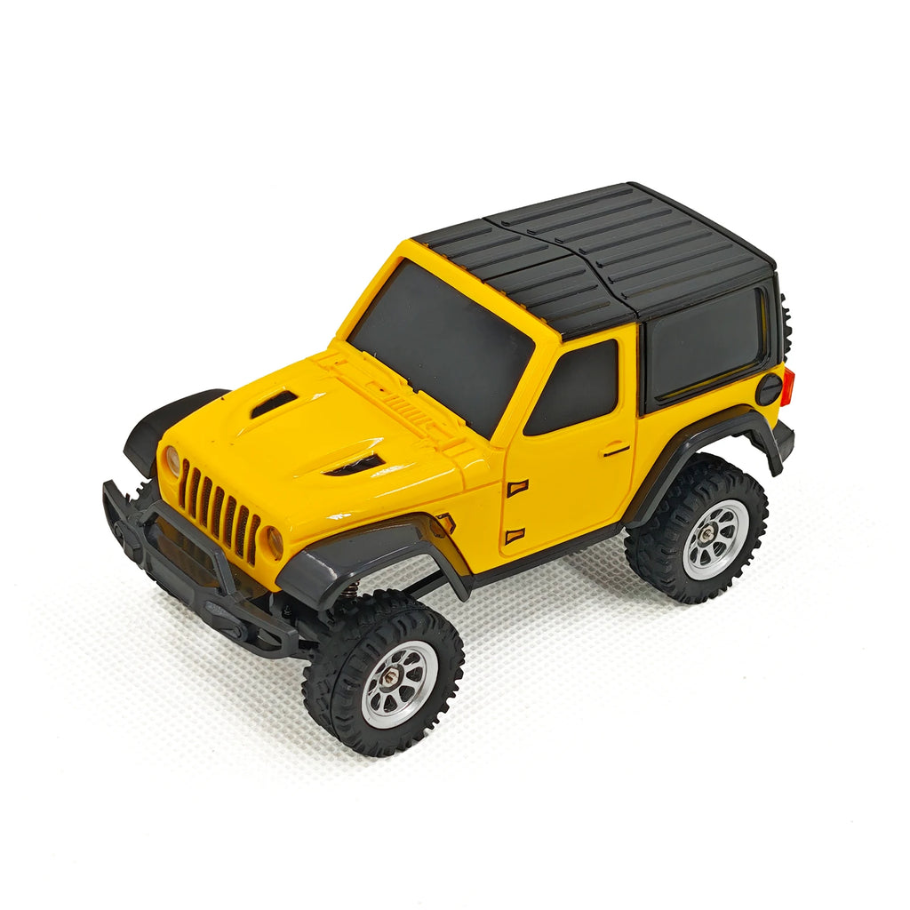 1:36 4WD Mini RC Off-Road Crawler Car with LED Lights – Remote Control Toy for Kids & Adults