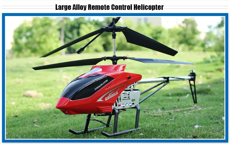 80cm Large 3.5CH RC Helicopter – Extra Durable Remote Control Aircraft for Kids & Outdoor Use