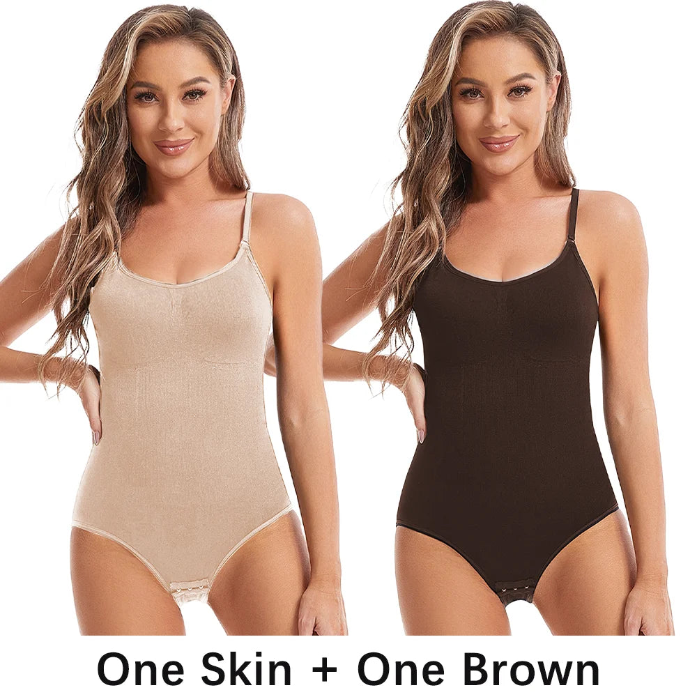 Seamless Slimming Open-Crotch Bodysuit Shapewear — Butt Lifting & Tummy Control