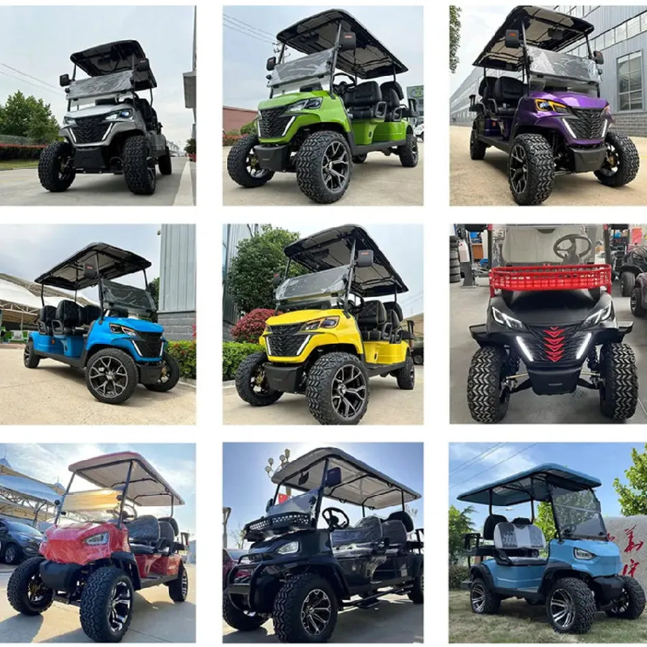 Electric Golf Cart — Custom 2, 4 & 6 Seater Lifted Buggy with Independent Suspension