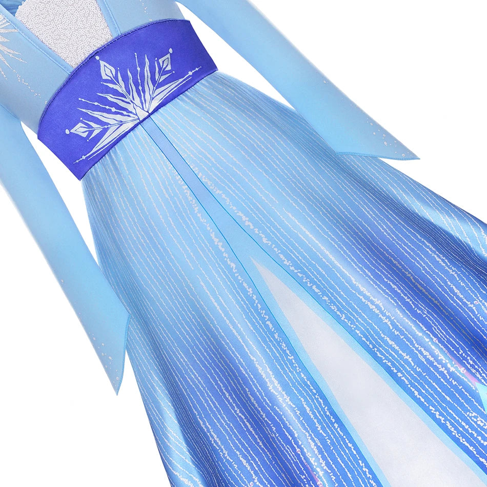 Children Costume Girl Dress Halloween Princess Cosplay Party Rapunzal Anna Elsa Birthday Clothes
