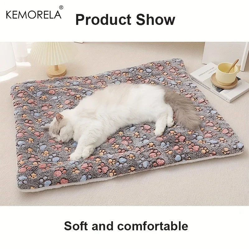 KEMORELA Thick Soft Pet Mat – All-Season Dog & Cat Bed Mat for Small to Medium Pets