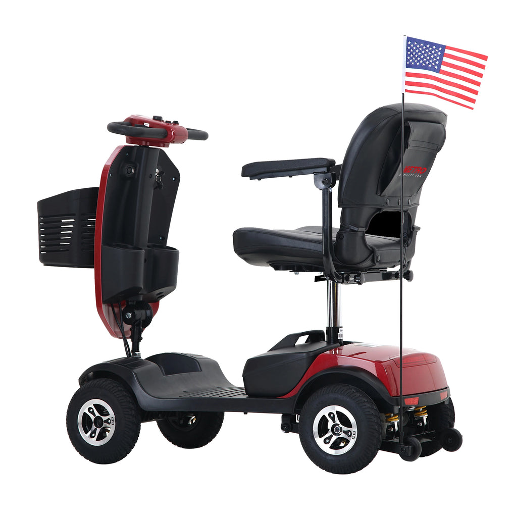 4-Wheel Mobility Scooter with Windshield – 300W, 10-Mile Range