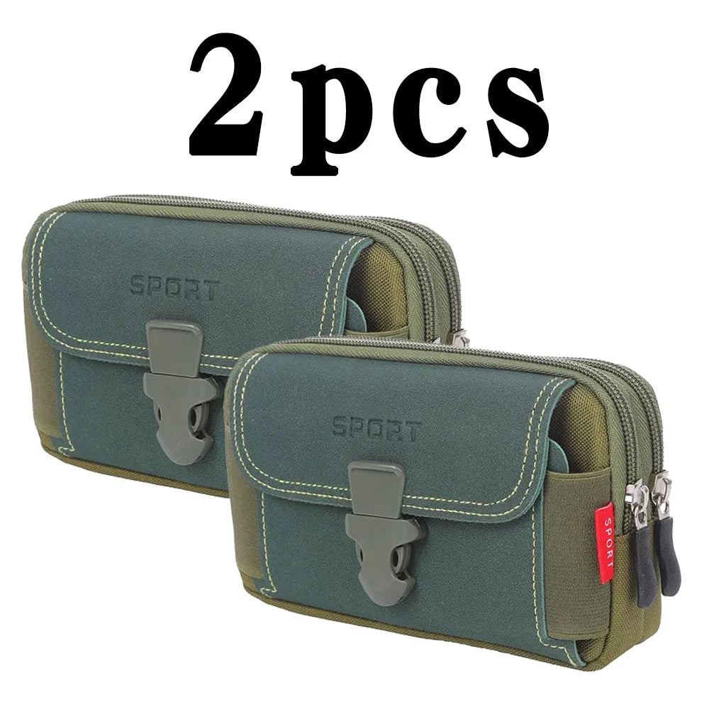 Men's Tactical MOLLE Belt Phone Holster – Waist Bag, Card Holder & Duty Belt Pack