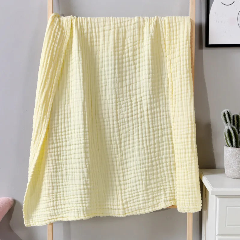 100% Cotton Muslin Gauze Throw Blanket – Lightweight Breathable Bedspread, All Season