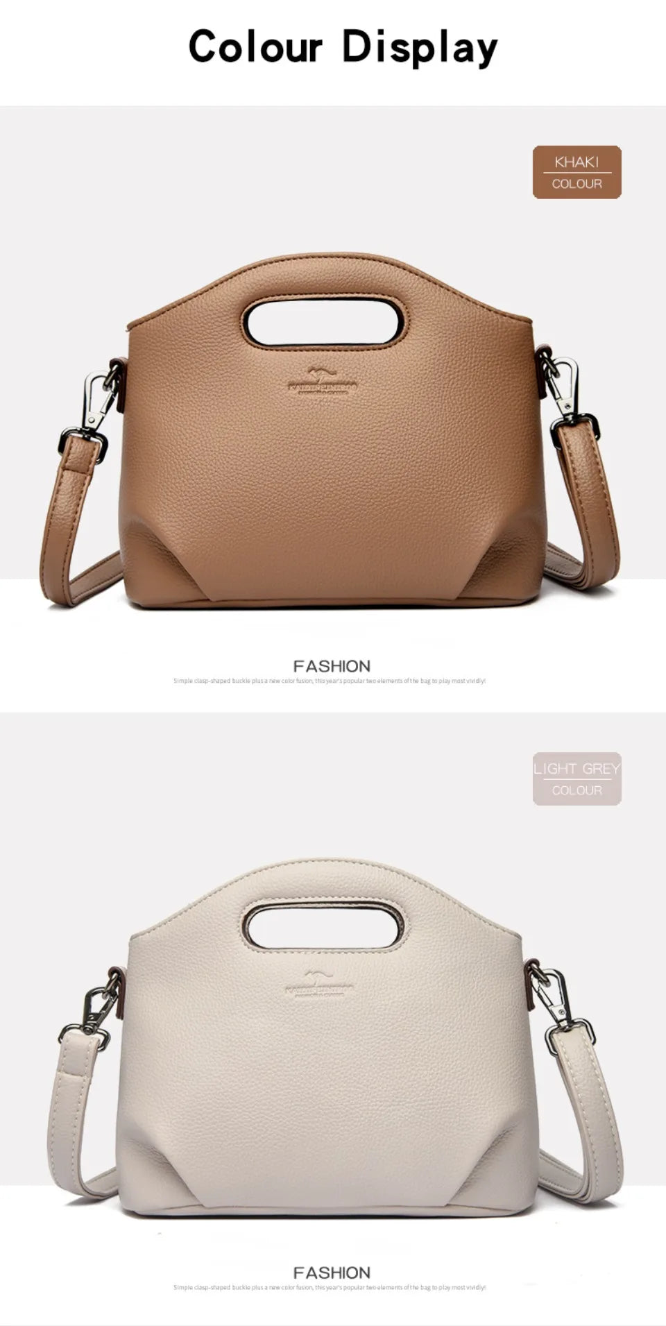 VANDERWAH Luxury Microfiber Leather Flap Shoulder Bag – Small Casual Tote Handbag for Women