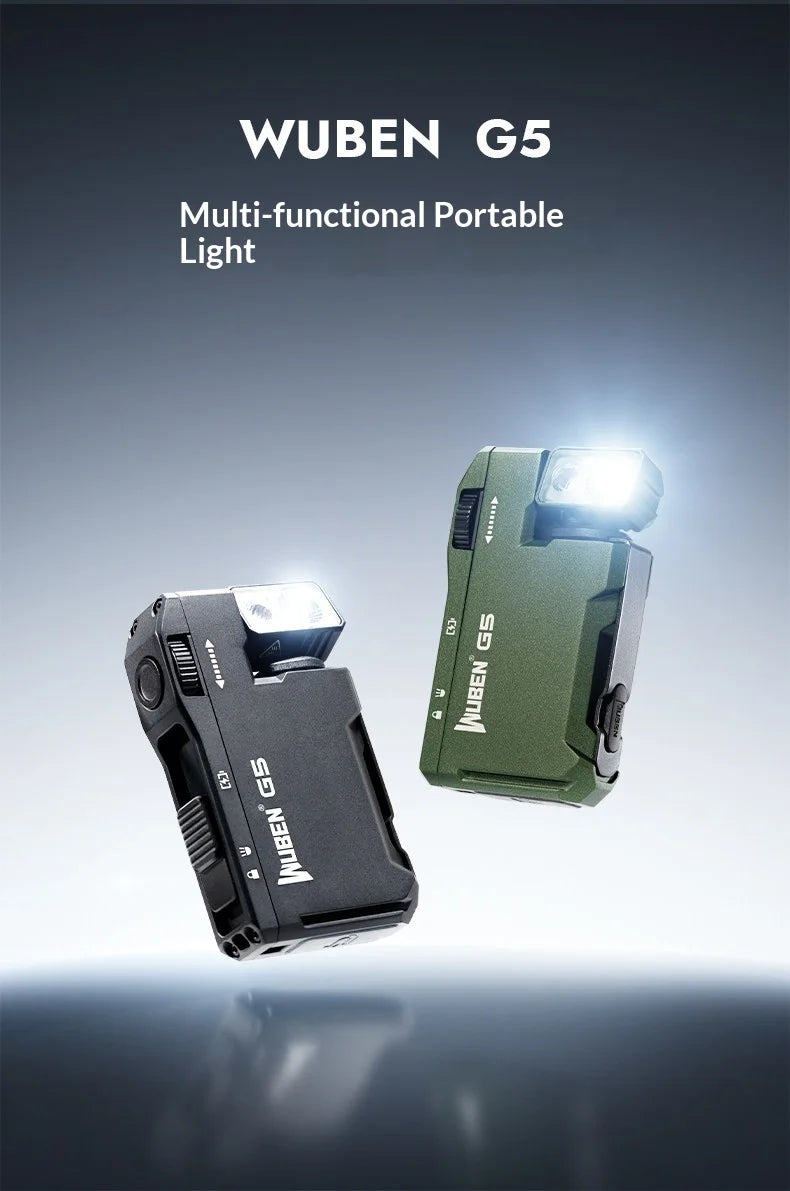WUBEN G5 Premium EDC Flashlight – 400 Lumens, RGB, Titanium Alloy & Collector Edition Variants