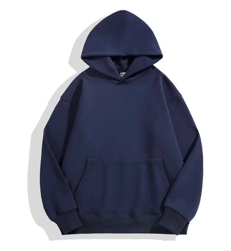 Men's Heavy Cotton Hoodie Sweatshirt — Premium Heavyweight Pullover