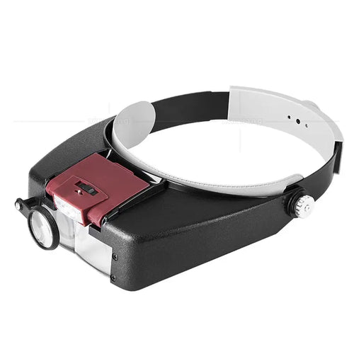 10X LED Magnifying Headband Glasses — Illuminated Loupe for Jewelry, Repair & Close-Up Work