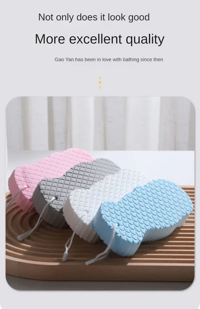 Soft Sponge Body Scrubber for Baby & Adults – Exfoliating Bath Scrub Sponge & Dead Skin Remover