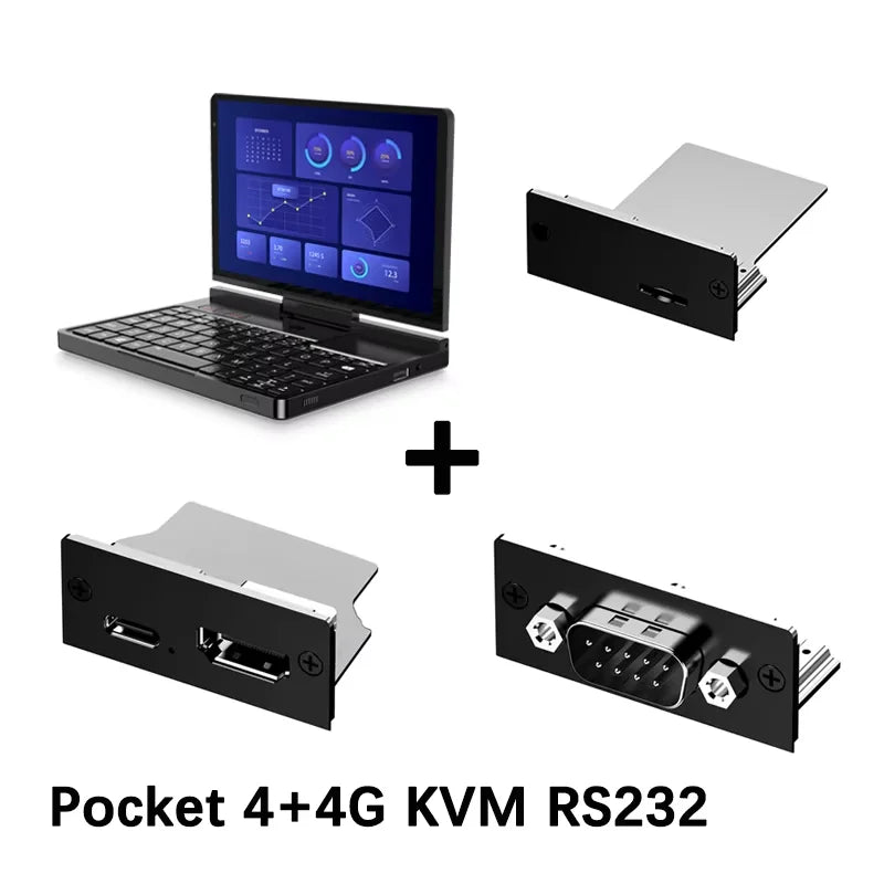 GPD Pocket 4 8.8" Mini Laptop – AMD Ryzen AI 9 HX 370, Up to 64GB LPDDR5X, 2TB NVMe, 144Hz Touch, Windows 11