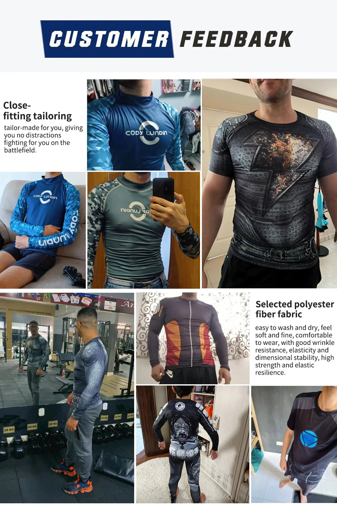 MMA BJJ Rash Guard 3D Print Compression T-Shirt & Pants – Durable Boxing Jogging Tracksuit