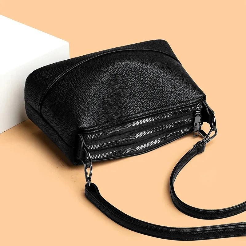 Soft PU Leather Shell Shoulder Bag – Fashion Luxury Crossbody Tote for Women