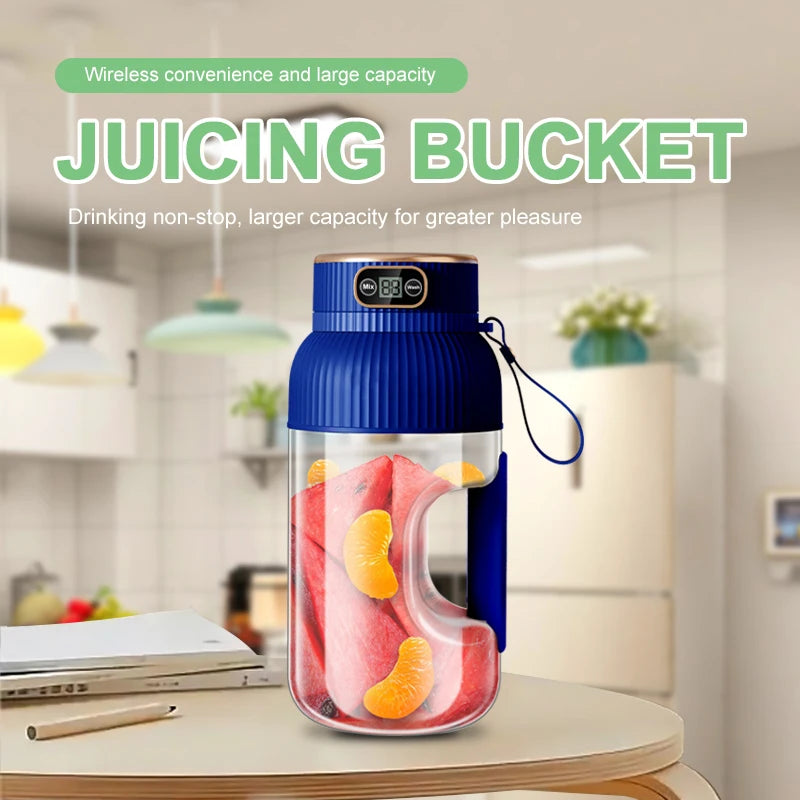1000ML Portable Juicer Blender — USB Charging Smoothie Cup for Fruit & Citrus