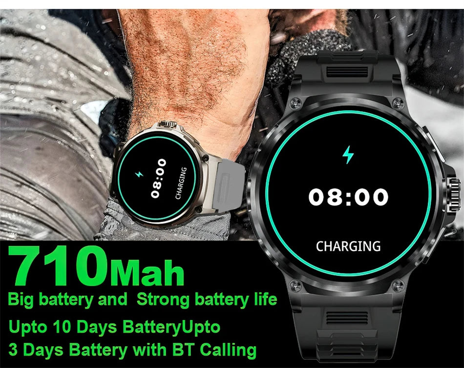 Men's GPS Smart Watch | 1.85" HD AMOLED 710mAh Bluetooth Call Sport Smartwatch for Android & iOS
