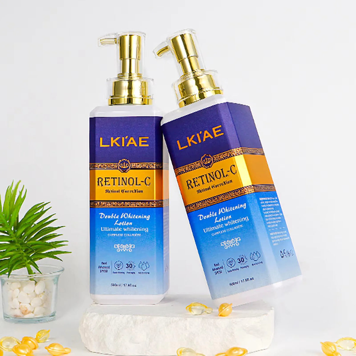 AILKE Retinol Whitening Body Lotion – Hydrating Moisturizer for Dull Skin & Uneven Complexion, 500ml
