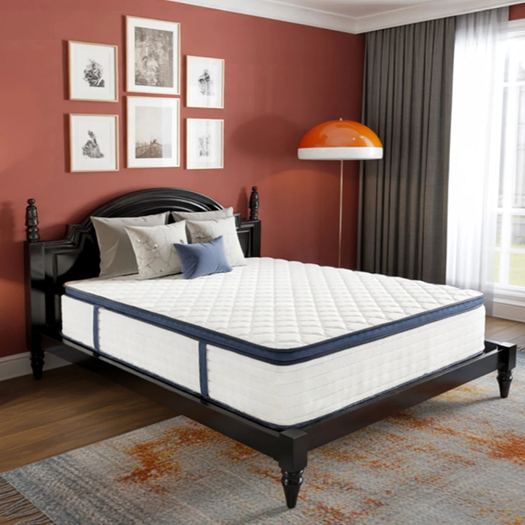 10/12/14 Inch Queen Size Hybrid Mattress — Medium Firm, Pressure Relief, Cool Sleep & Motion Isolation