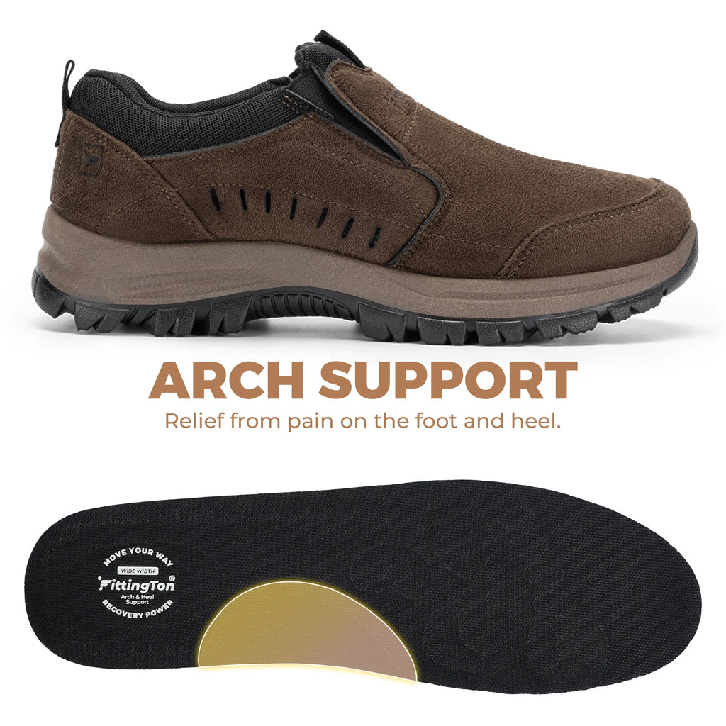 Men's Slip-On Loafers – Lightweight Business Casual Shoes with Arch Support