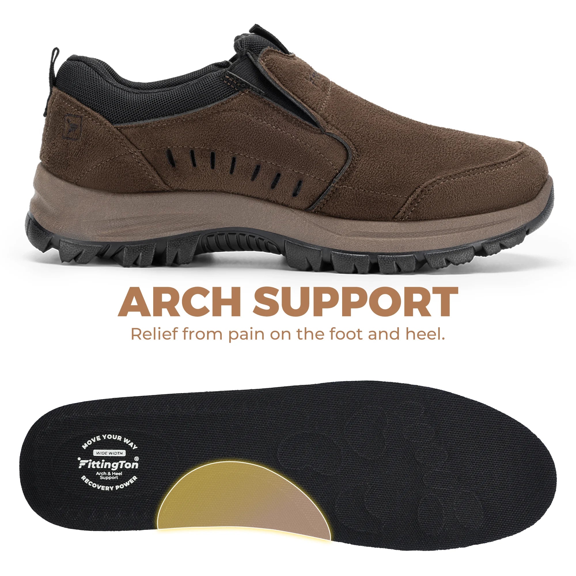 Men's Slip-On Loafers – Lightweight Business Casual Shoes with Arch Support