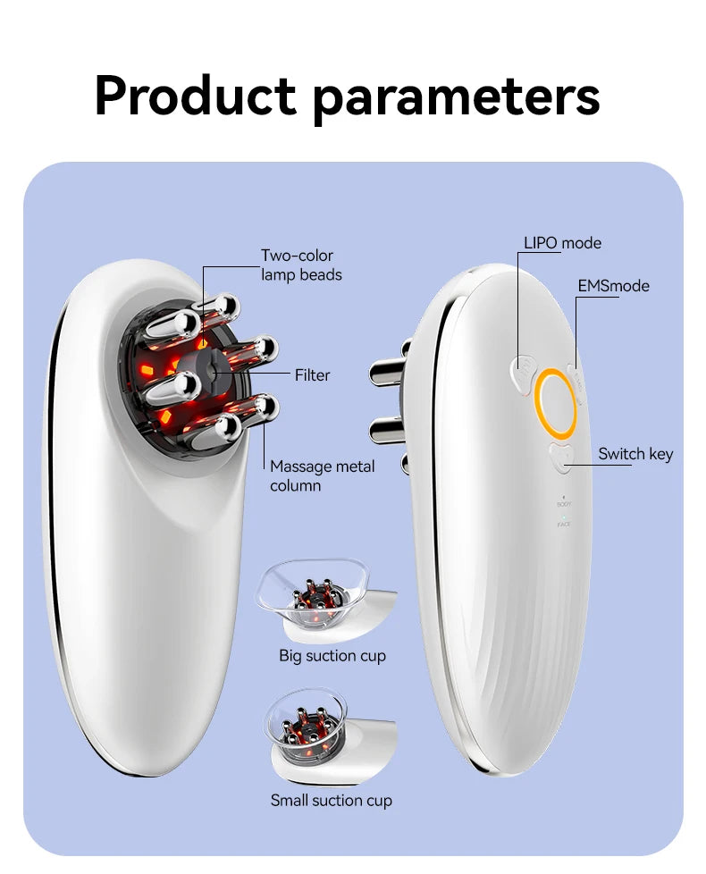 OZEMEI Face & Body Sculpting Massager – Electric Cellulite, Cupping & Guasha Device with EMS