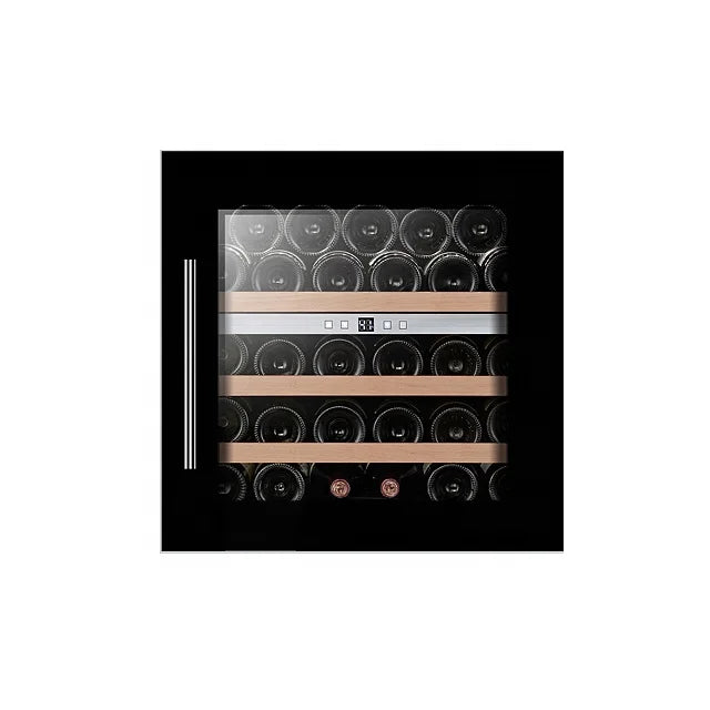 High-End Electric Wine Cooler — Full Glass Door Wine Fridge for 30 Bottles, Premium Wine Refrigerator