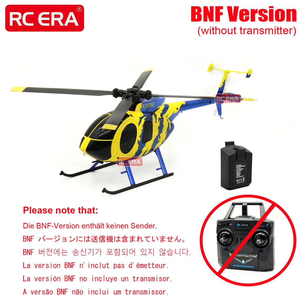 RC ERA C184 Mini MD500 Scale Micro RC Helicopter with Optical Flow Sensor – Adult & Beginner Hobby Toy