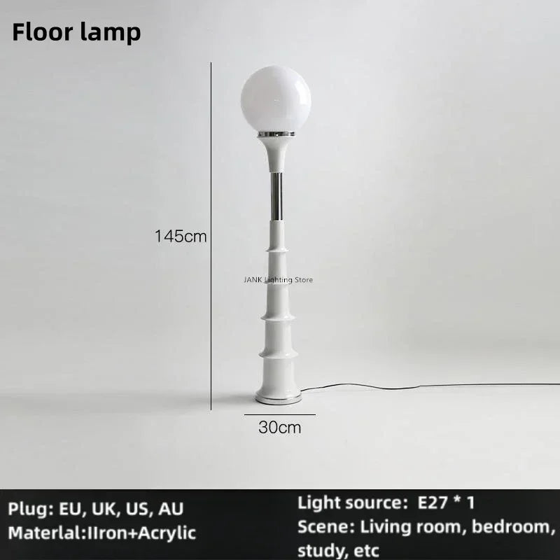 Colorful Floor Lamp – Memphis-Inspired Globe Design