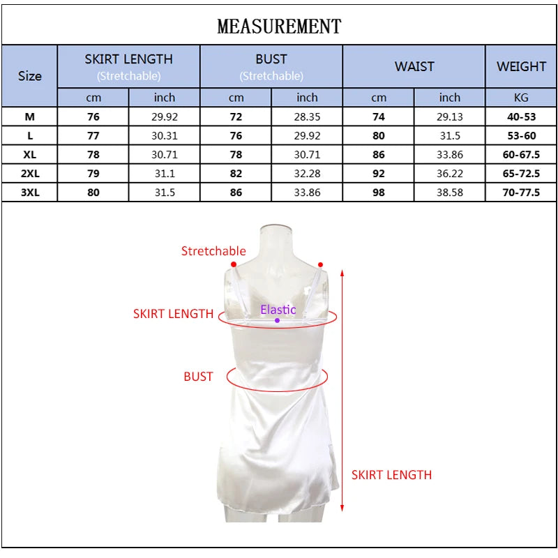 Women's Sexy Lace V-Neck Sleeveless Nightdress – Suspender Sleepwear for Ladies