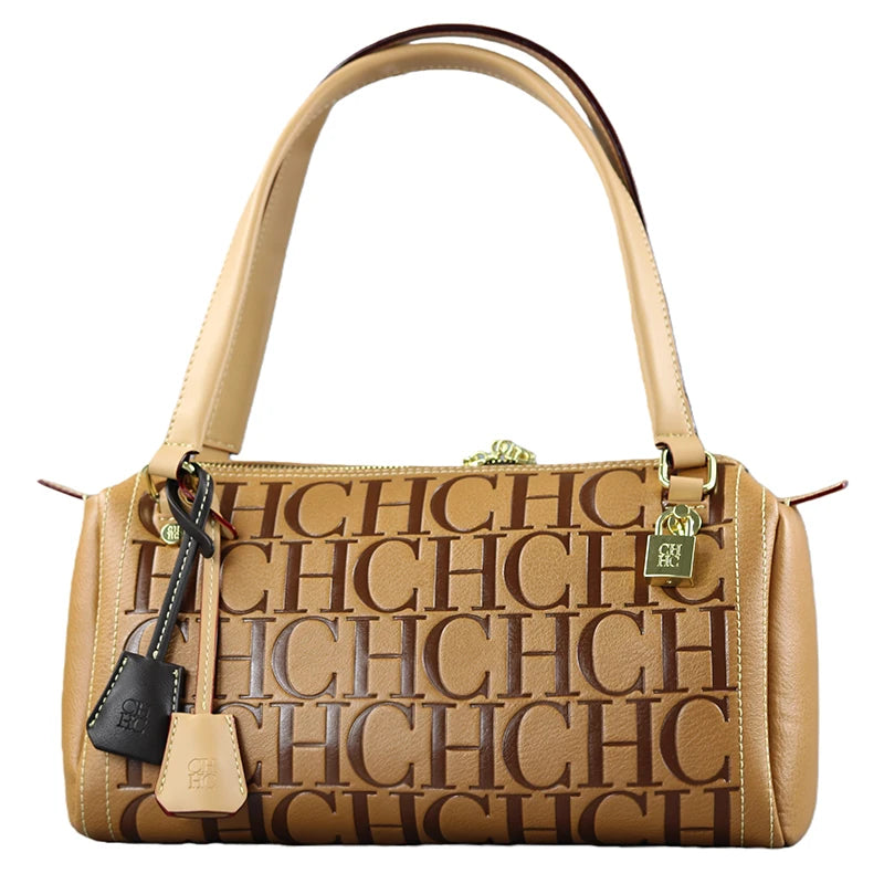 CH Niche Brand PU Bucket Bag – Large Capacity Letter Print Classic Handbag for Women 2026