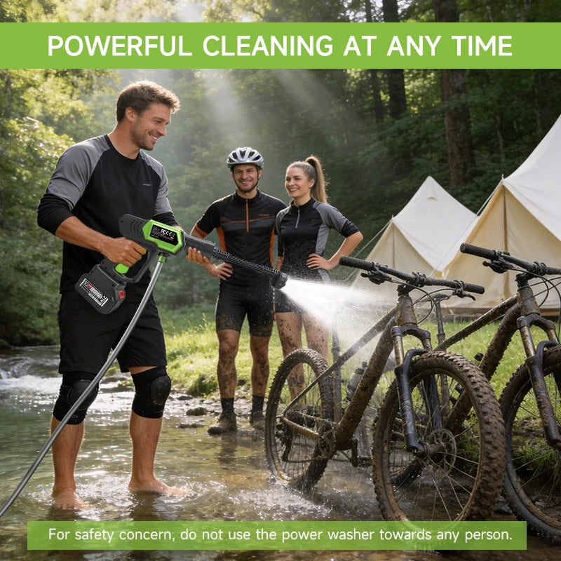 1450PSI Cordless Pressure Washer – 6-in-1 Adjustable Nozzle, Portable All-in-One for Car, Home & Garden (Battery Not Included)