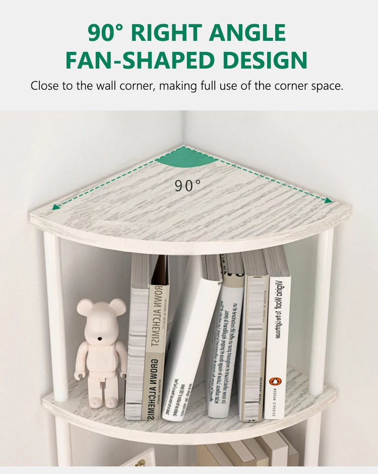 Metal Corner Wall Shelf — 3/4/5/6 Tier Plant Rack, Bookshelf & Living Room Storage