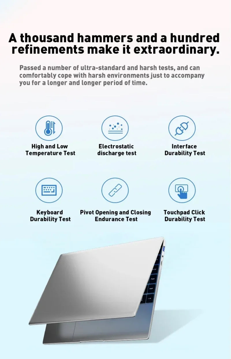 14.1" Intel Core i3-6100U Ultra Slim Laptop – Up to 32GB DDR3, 2TB SSD, Windows 11 Pro