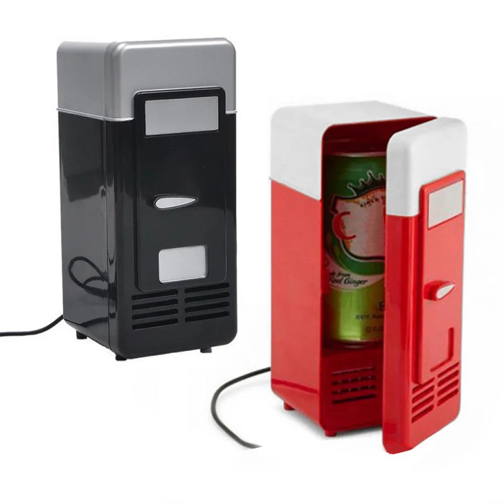 USB Mini Portable Refrigerator – Beverage Cooler & Warmer for Car, Laptop & Office