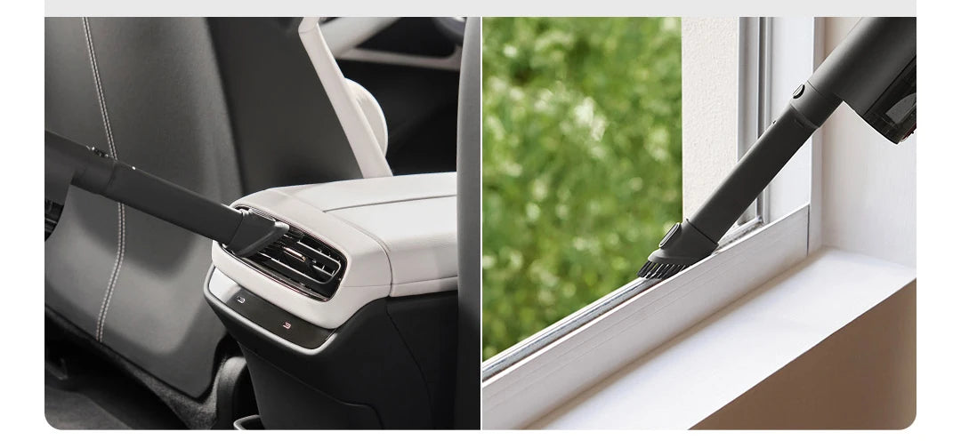 Mijia Car Vacuum Cleaner — 21kPa Suction, 5-Stage Filtration, 2400mAh, Type-C Charging