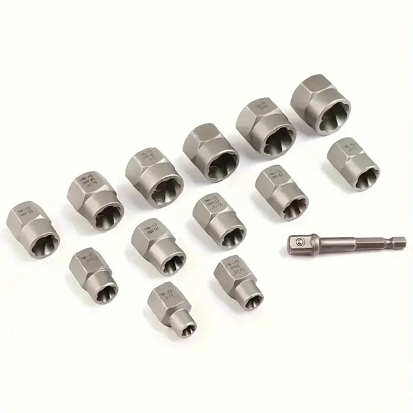 14-Piece Bolt & Nut Extractor Set