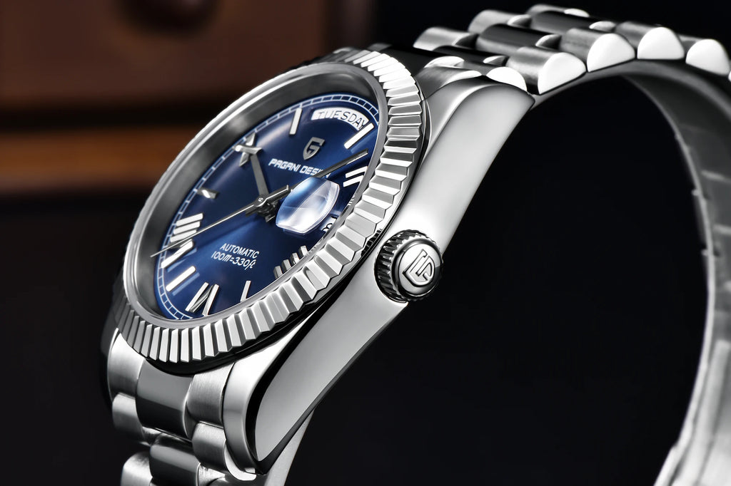 PAGANI DESIGN DD36 Men's Automatic Watch | Rose Gold Luxury Mechanical Sapphire Mirror Wristwatch
