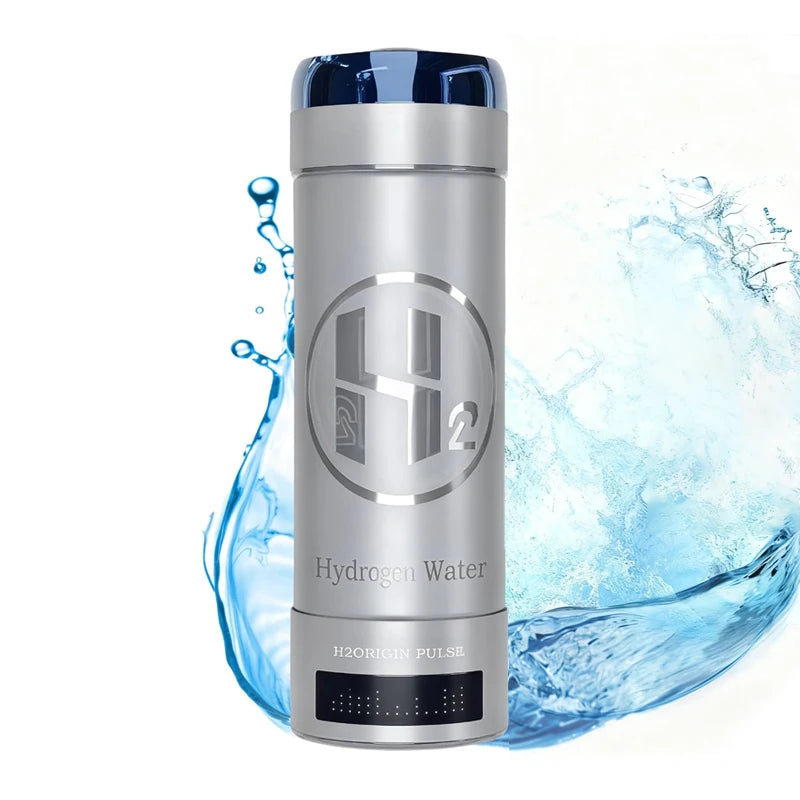 Hydrogen Water Bottle Generator — 9000 PPB, 3-in-1 Portable Water Ionizer