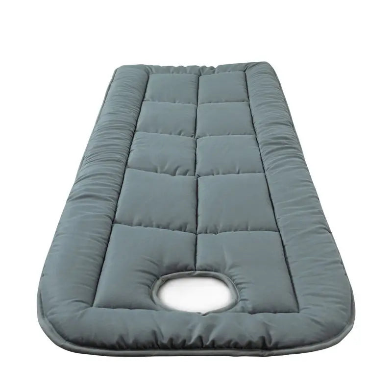 Beauty Salon Massage Bed Mattress Pad – Thickened Anti-Slip Cushion with Face Hole for Spa & Hospital