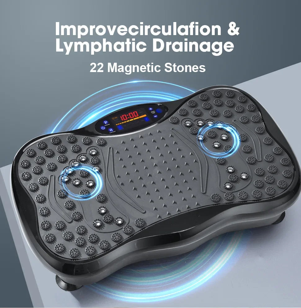 Vibration Plate Fitness Machine with Bluetooth Speaker — Fat Burning Full Body Workout Platform