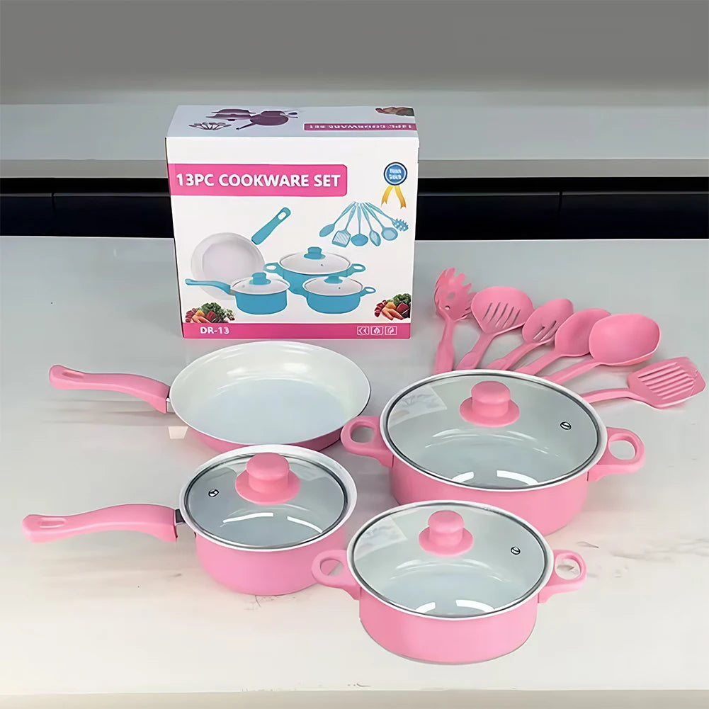 Nonstick Cookware Set – Pots, Frying Pan & Utensils