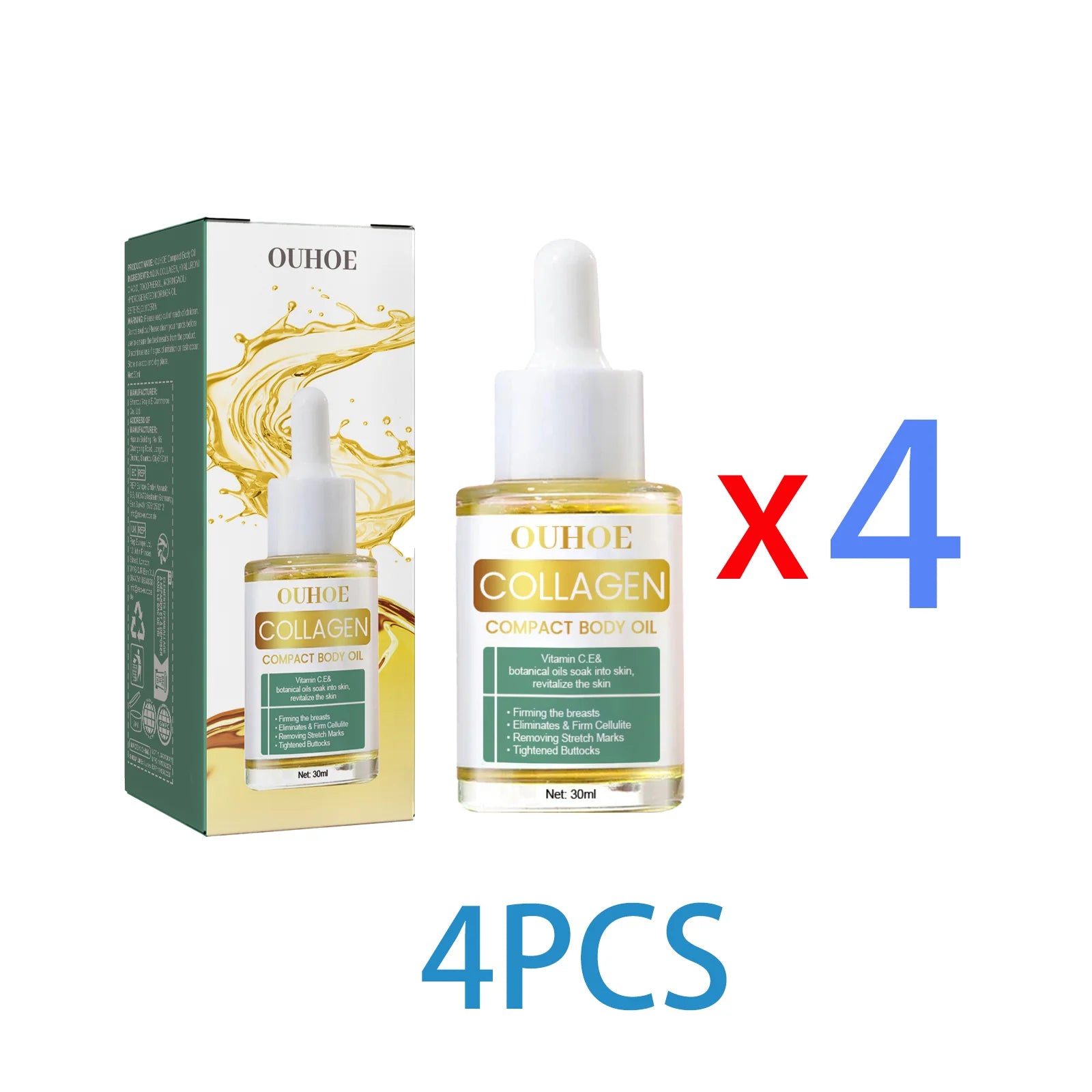 Ouhoe Collagen Body Oil — Skin Tightening, Firming & Anti-Stretch Mark Massage Oil 30ml