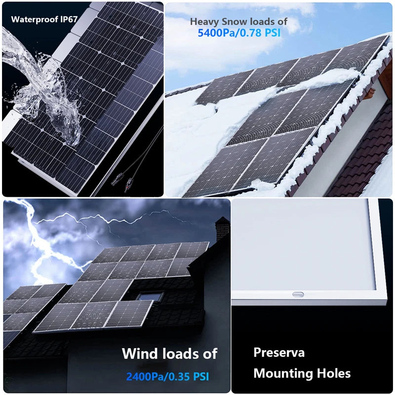 3000W Ultra High Power Solar Panel – 12V/24V Efficient Charging for Home, Camping & Off-Grid