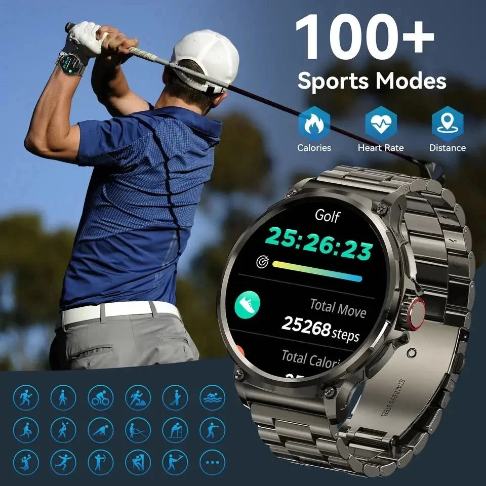 Men's GPS Smart Watch | 1.85" HD AMOLED 710mAh Bluetooth Call Sport Smartwatch for Android & iOS