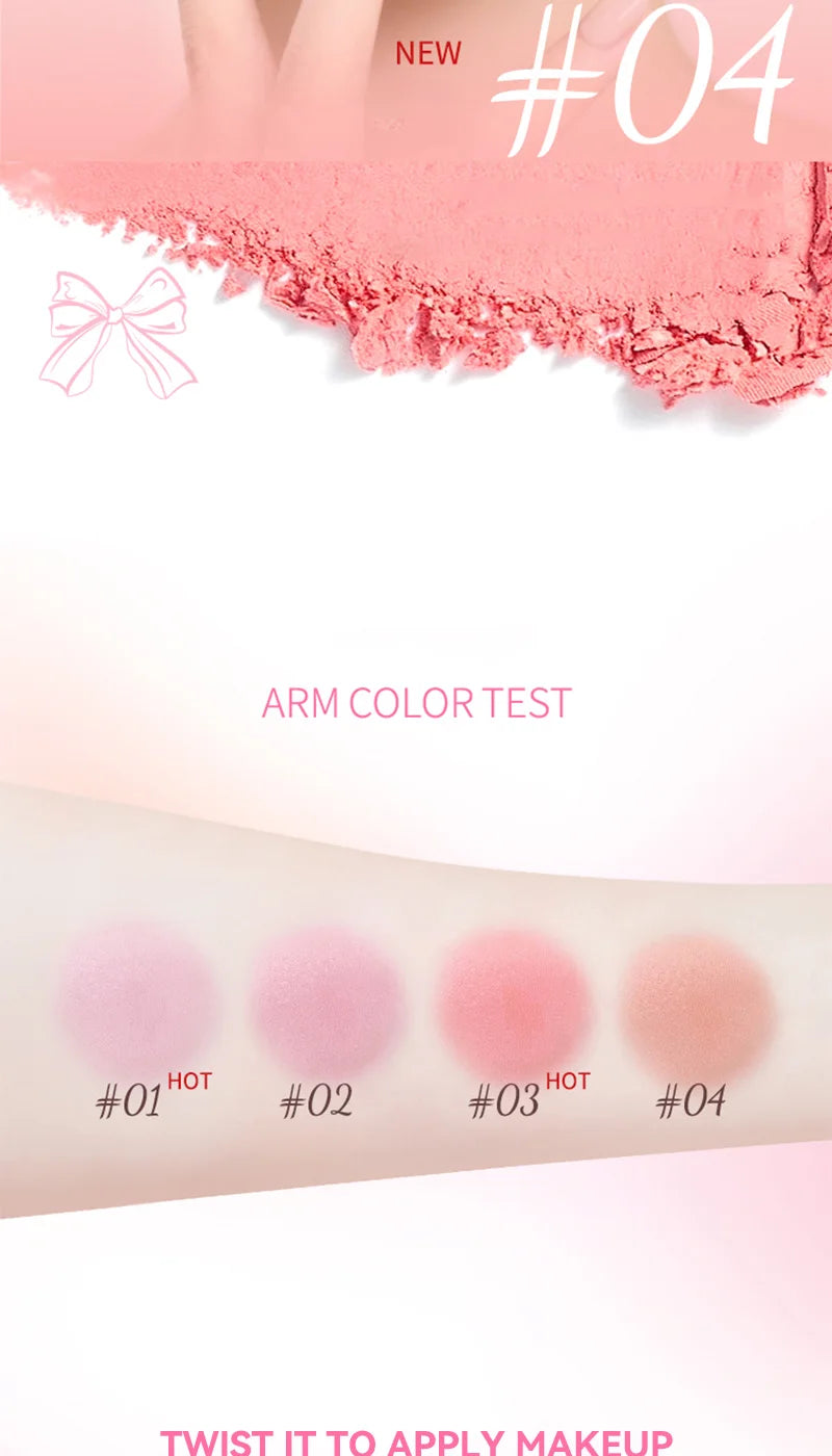 Korean Pink Two-Ball Blush Sponge Applicator — Instant Glow